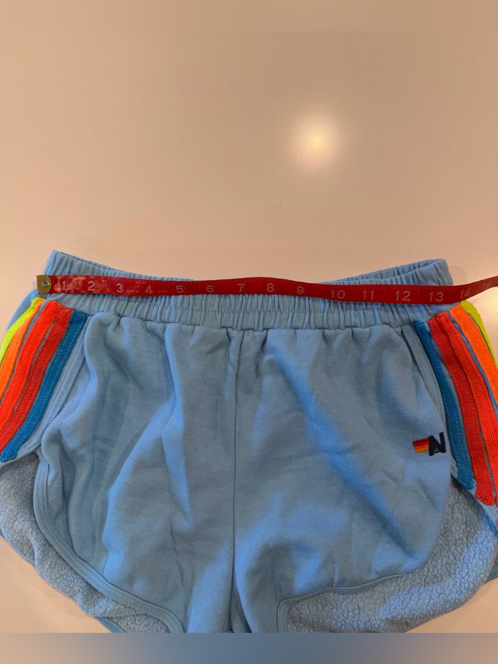 AVIATOR NATION Women's 5 Stripe Jogger Short Size Medium - Picture 4 of 6